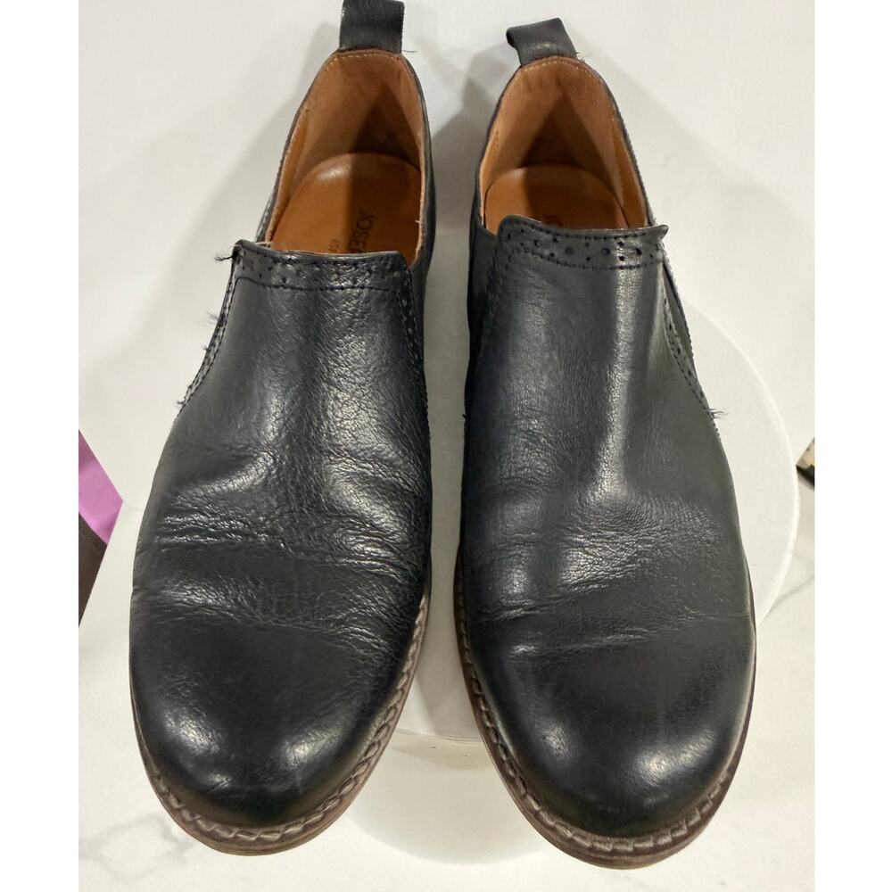 Josef Seibel Sienna 91 Black Leather Slip On Oxford Comfort Shoes Womens Size 40